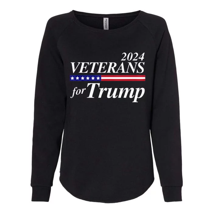 Veterans For Trump 2024 Conservative Republican Trump 2024 Womens California Wash Sweatshirt