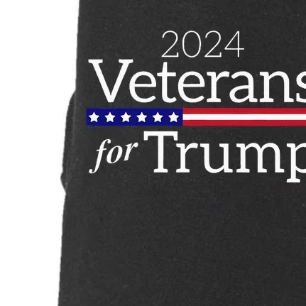 Veterans For Trump 2024 Conservative Republican Trump 2024 Doggie 3-End Fleece Hoodie