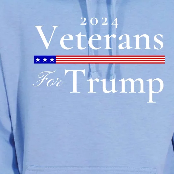 Veterans For Trump 2024 Conservative Republican Trump 2024 Unisex Surf Hoodie