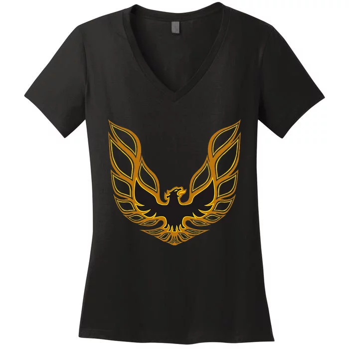 Vintage Firebird Transam Logo Women's V-Neck T-Shirt