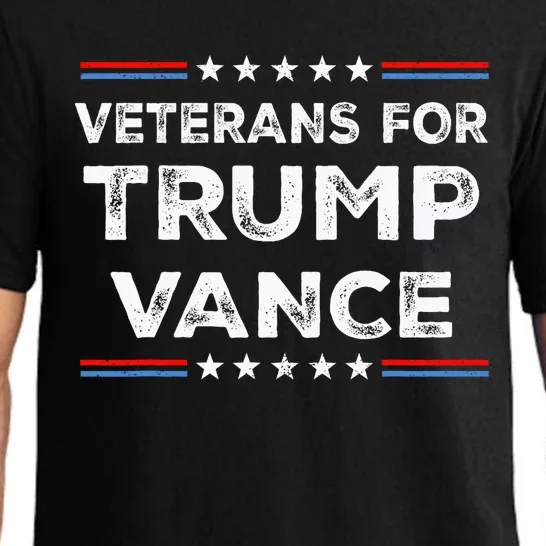 Veterans For Trump Vance President Election Campaign Pajama Set