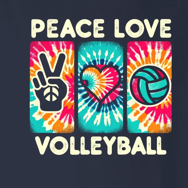 Volleyball For Teens Wo Girl Peace Love Volleyball Toddler Long Sleeve Shirt