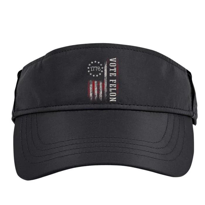 Vote Felon Trump 2024 45 And 47 Adult Drive Performance Visor