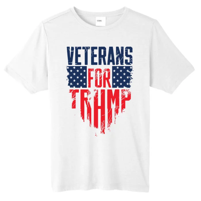 Veterans For Trump American Flag 4th Of July ChromaSoft Performance T-Shirt