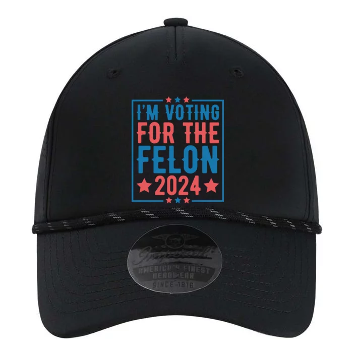 Voting For The Felon 2024 Statement Print Performance The Dyno Cap