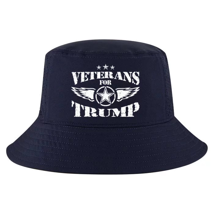 Veterans For Trump 2024 Cool Comfort Performance Bucket Hat