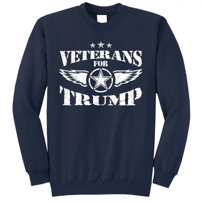 Veterans For Trump 2024 Tall Sweatshirt