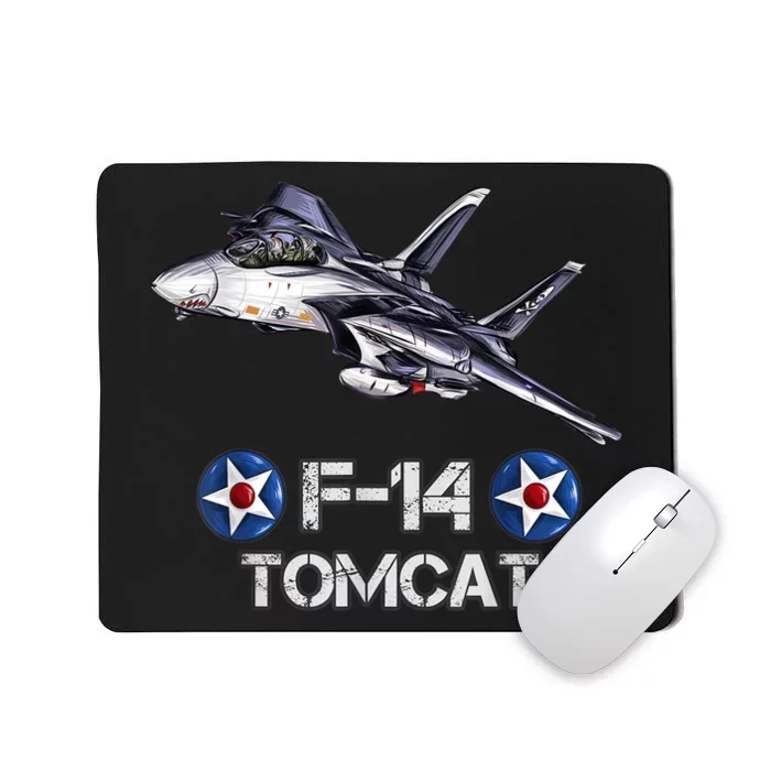 Vintage F14 Tomcat Fighter Jet Military Aviation Mousepad