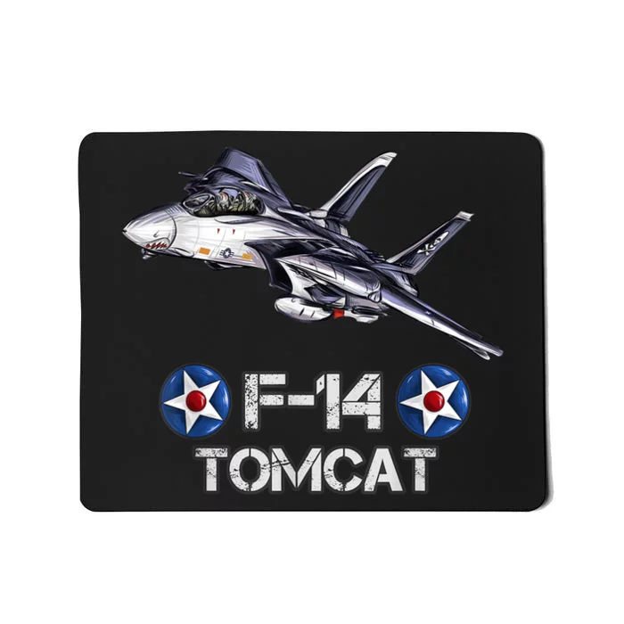 Vintage F14 Tomcat Fighter Jet Military Aviation Mousepad