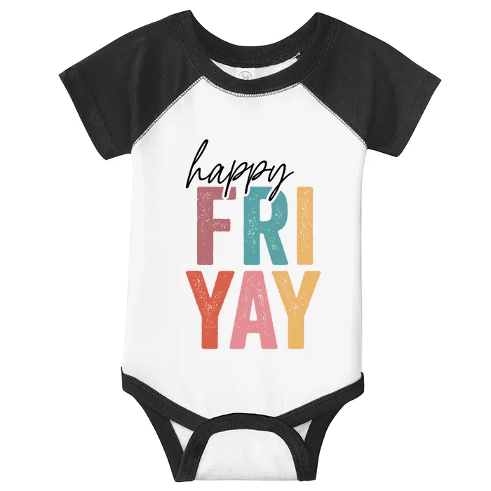 Vintage Fri-Yay! Teachers Weekend Day Of The Week Teachers Infant Baby Jersey Bodysuit