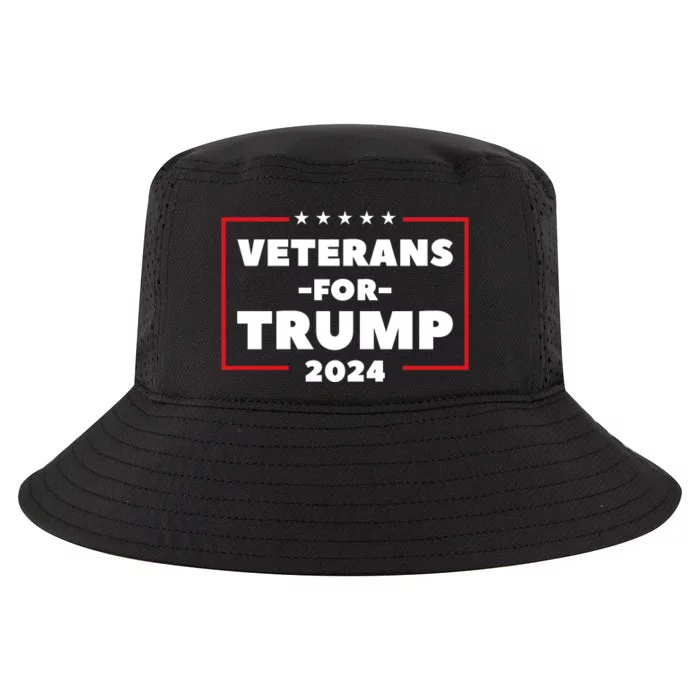 Veterans For Trump 2024 Cool Comfort Performance Bucket Hat