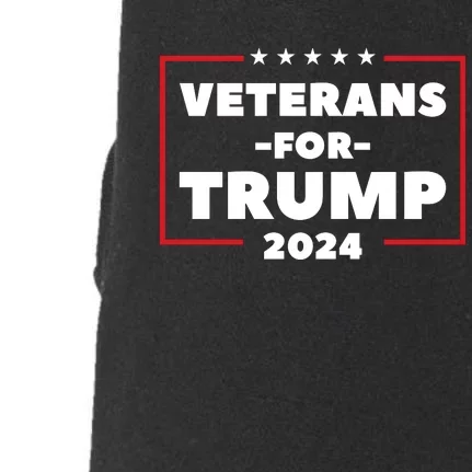 Veterans For Trump 2024 Doggie 3-End Fleece Hoodie