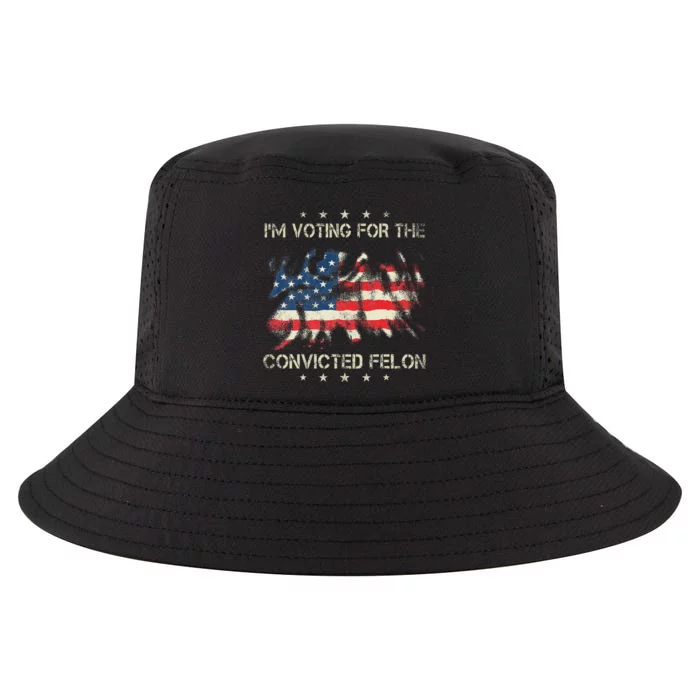 Voting For The Felon 2024 Election Cool Comfort Performance Bucket Hat