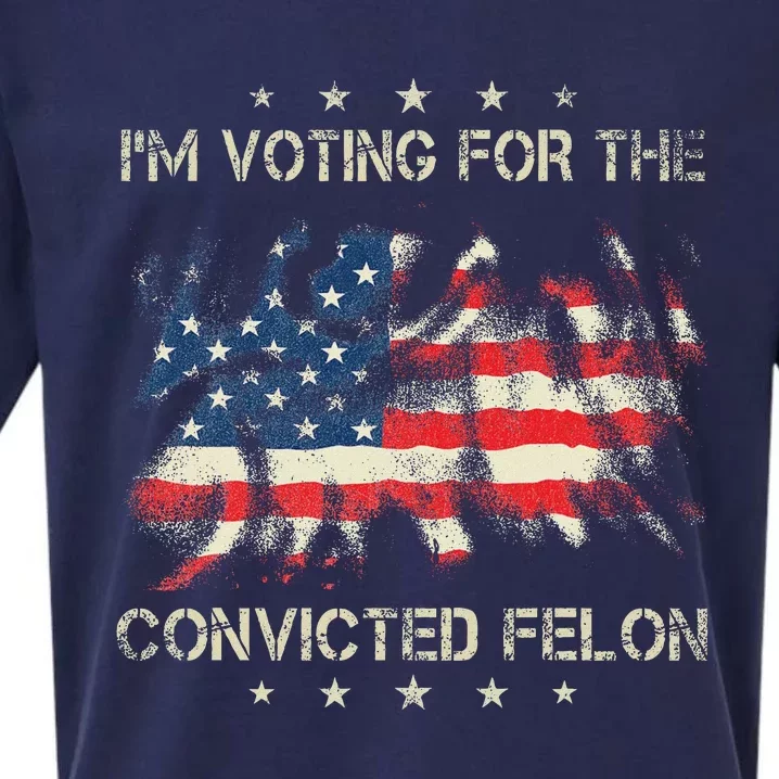 Voting For The Felon 2024 Election Sueded Cloud Jersey T-Shirt