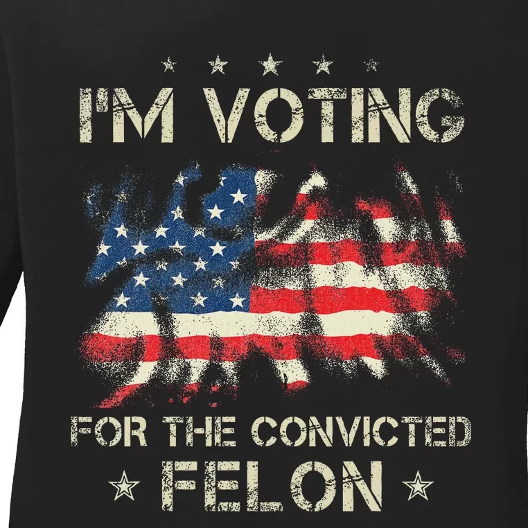 Voting For The Outlaw Not The Sniffer Ladies Long Sleeve Shirt