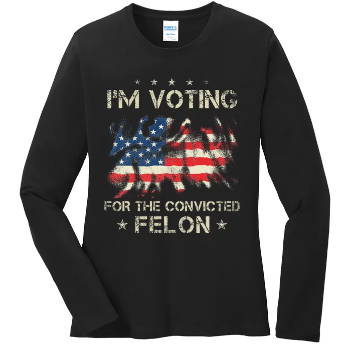 Voting For The Outlaw Not The Sniffer Ladies Long Sleeve Shirt