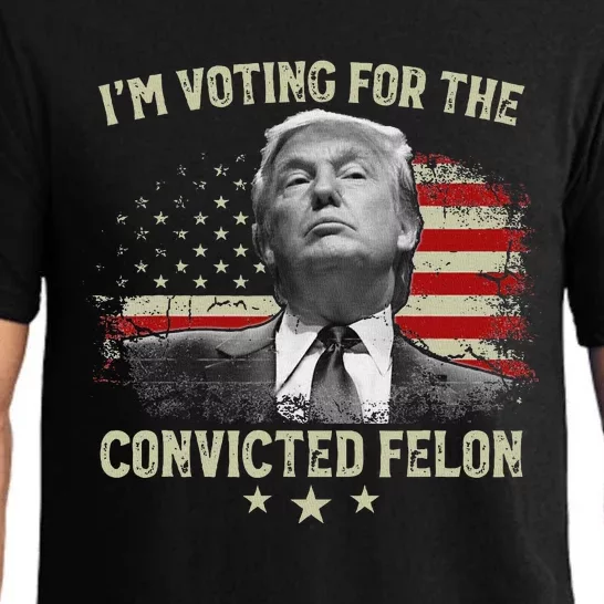 Voting For The Felon 2024 Election Pajama Set