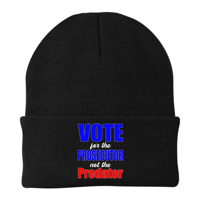 Vote For The Prosecutor Not The Predator Knit Cap Winter Beanie