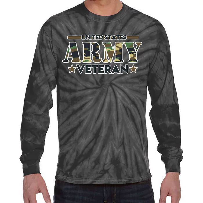 Veteran For United States Army Veteran Tie-Dye Long Sleeve Shirt