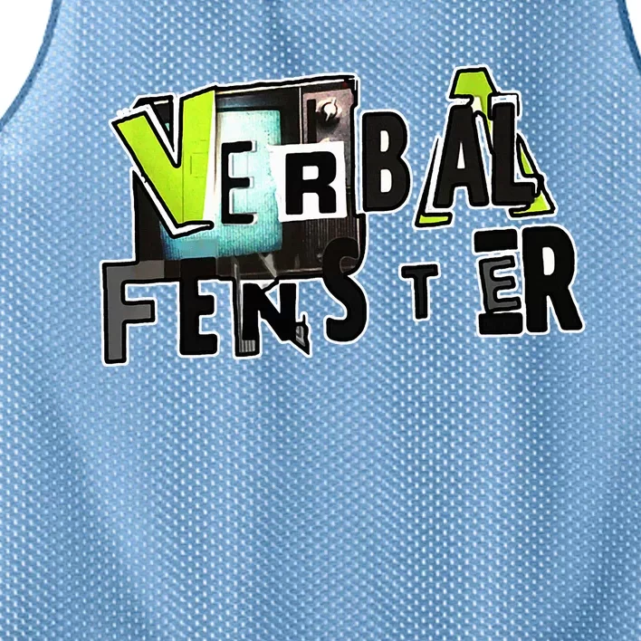 Verbal Fenster Mesh Reversible Basketball Jersey Tank