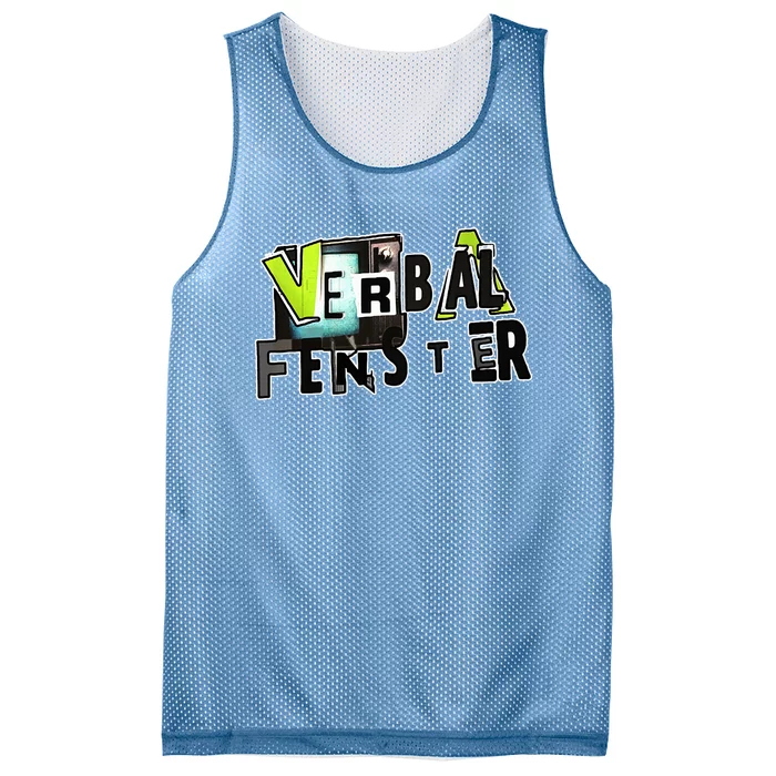 Verbal Fenster Mesh Reversible Basketball Jersey Tank