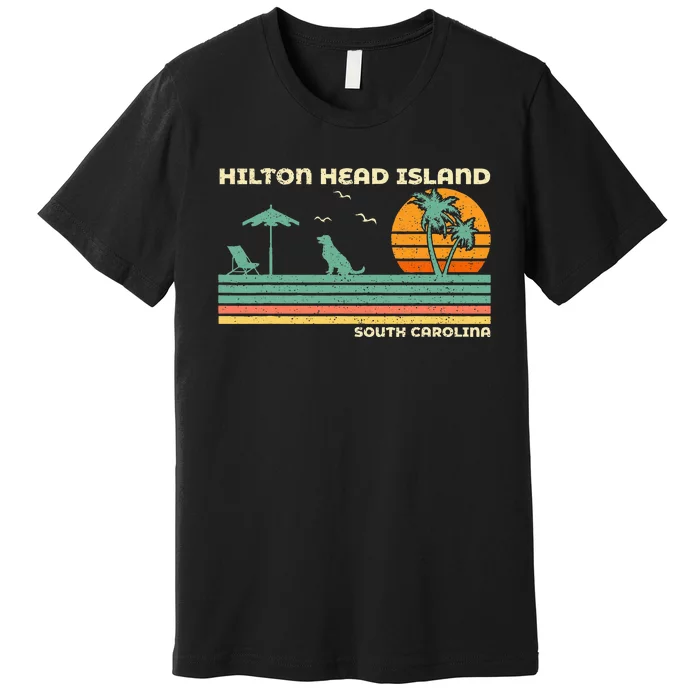 Vintage Family Vacation South Carolina Hilton Head Island Premium T-Shirt