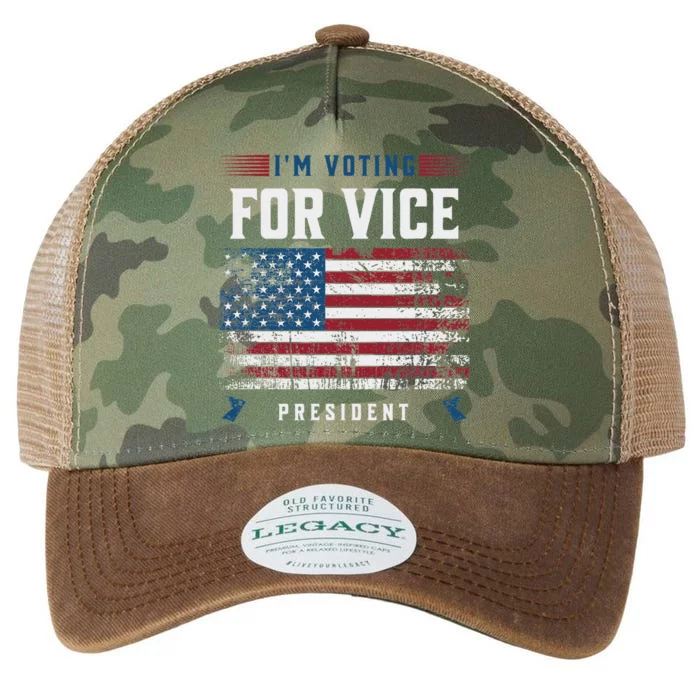 Voting For Vice President Trump 2024 Humor Legacy Tie Dye Trucker Hat