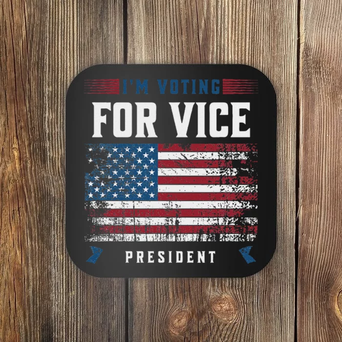 Voting For Vice President Trump 2024 Humor Coaster