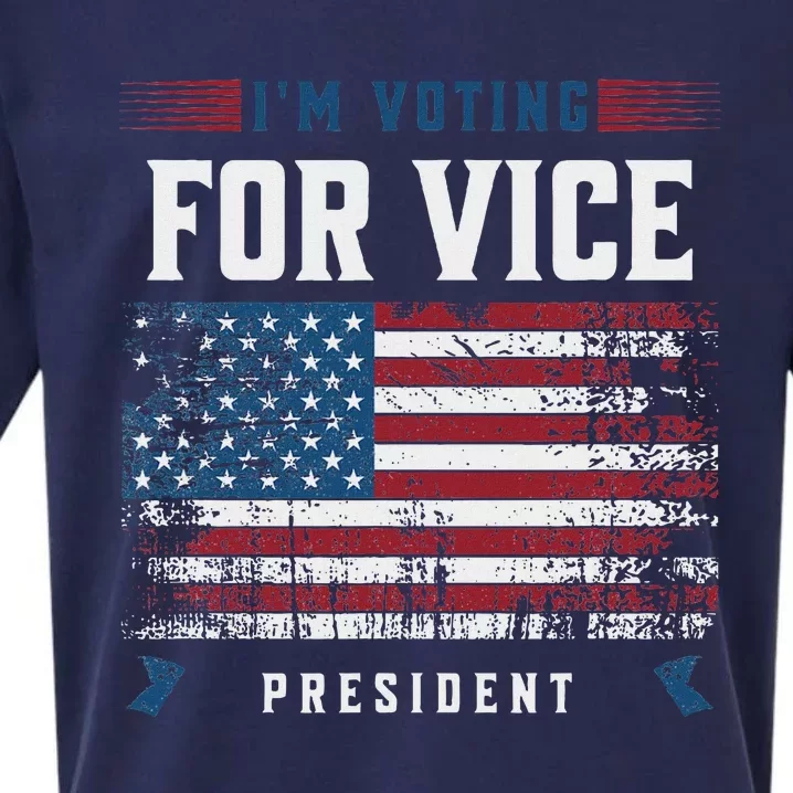 Voting For Vice President Trump 2024 Humor Sueded Cloud Jersey T-Shirt