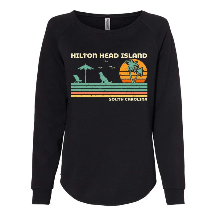 Vintage Family Vacation South Carolina Hilton Head Island Womens California Wash Sweatshirt