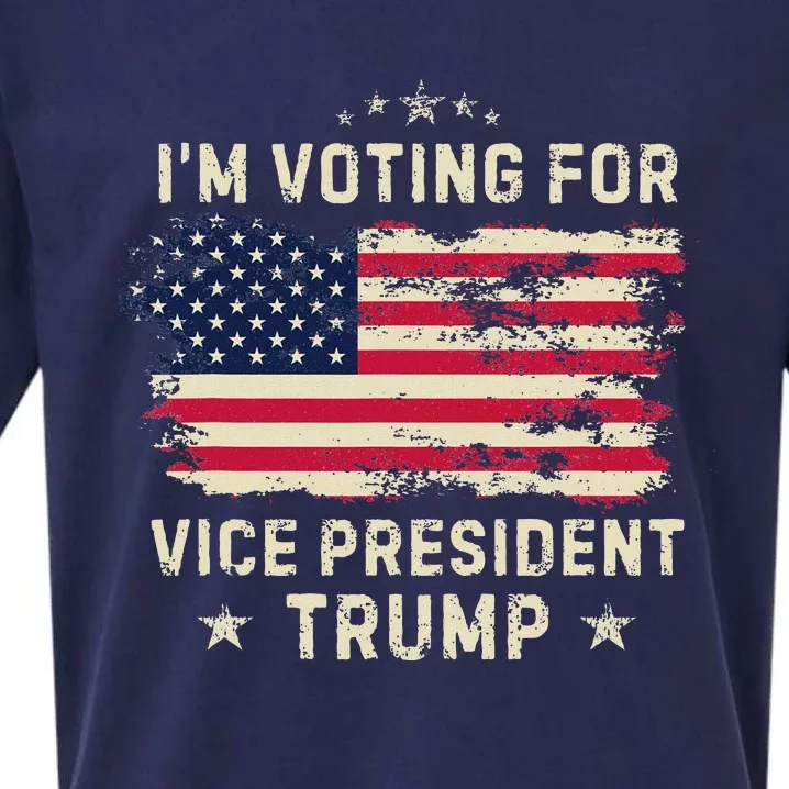 Voting For Vice President Trump Biden Humor Sueded Cloud Jersey T-Shirt