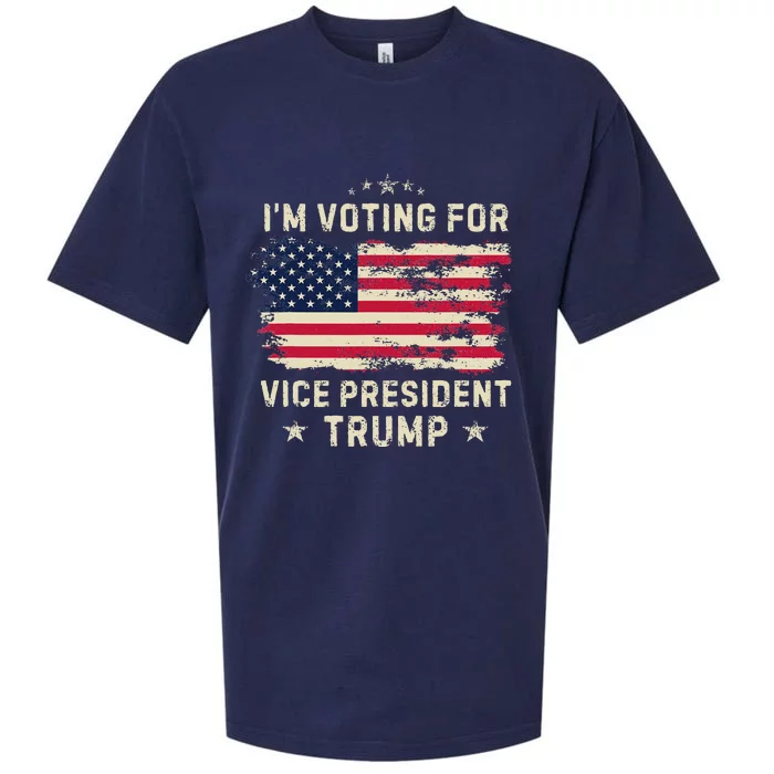 Voting For Vice President Trump Biden Humor Sueded Cloud Jersey T-Shirt