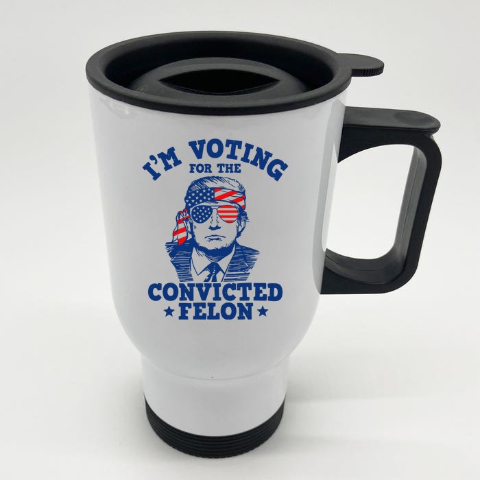 Voting Felon Front & Back Stainless Steel Travel Mug