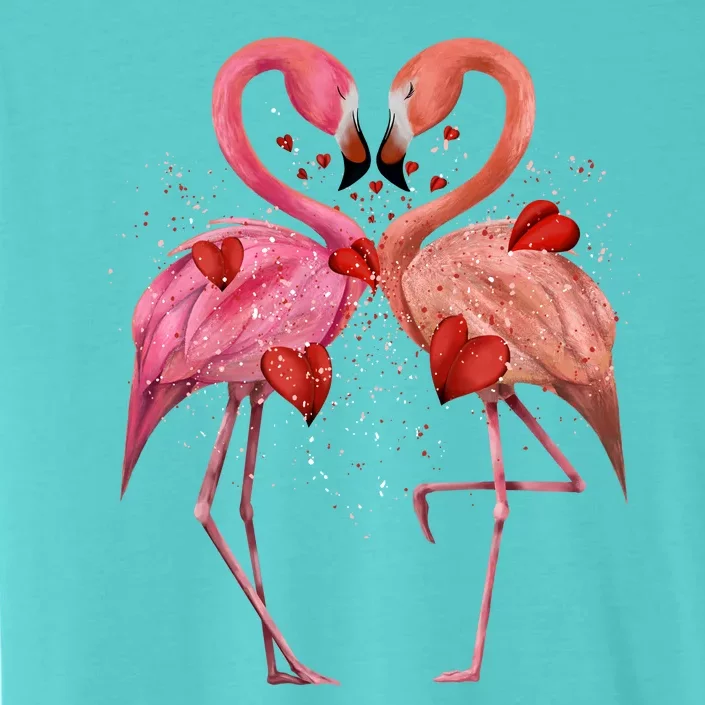 Valentine Flamingos ChromaSoft Performance T-Shirt