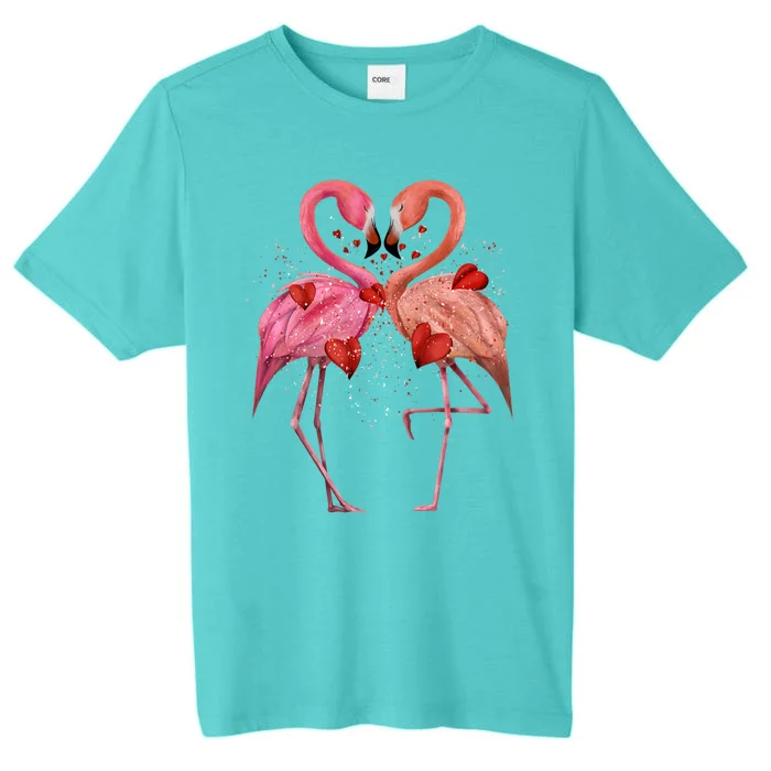 Valentine Flamingos ChromaSoft Performance T-Shirt