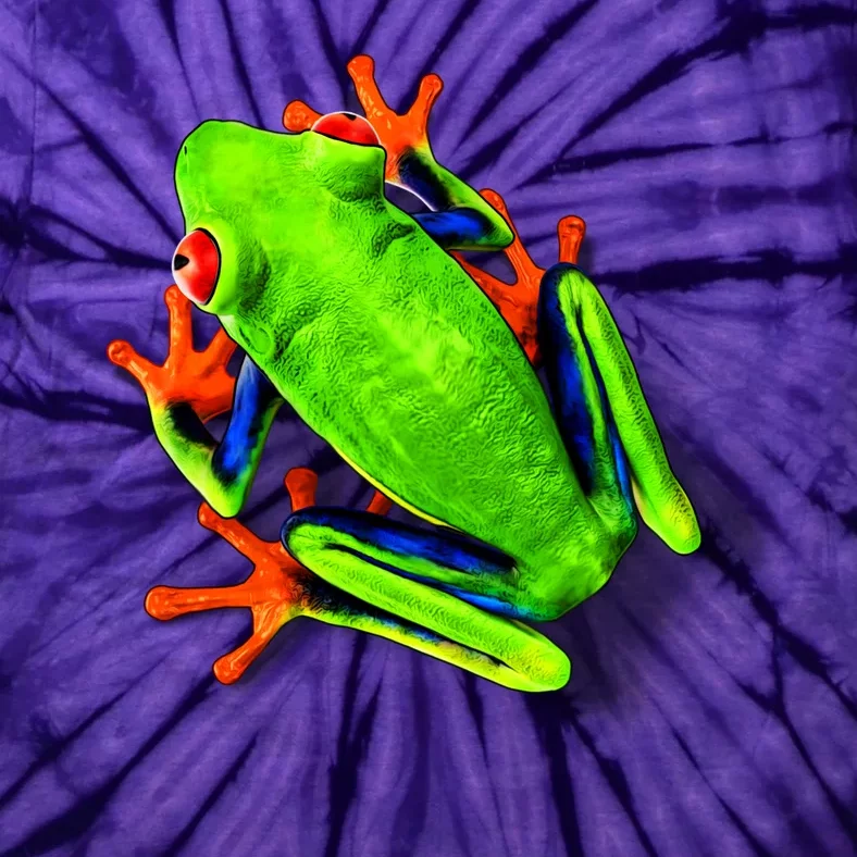 Vibrant Frog Tie-Dye T-Shirt