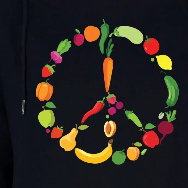 Vegetables Fruits Vegan Kale Salad Veganism Vegan Womens Funnel Neck Pullover Hood