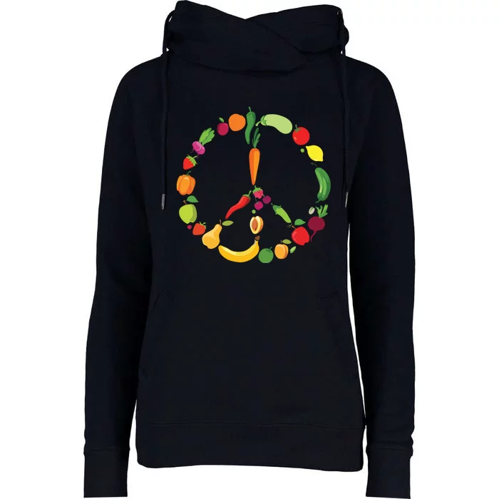 Vegetables Fruits Vegan Kale Salad Veganism Vegan Womens Funnel Neck Pullover Hood