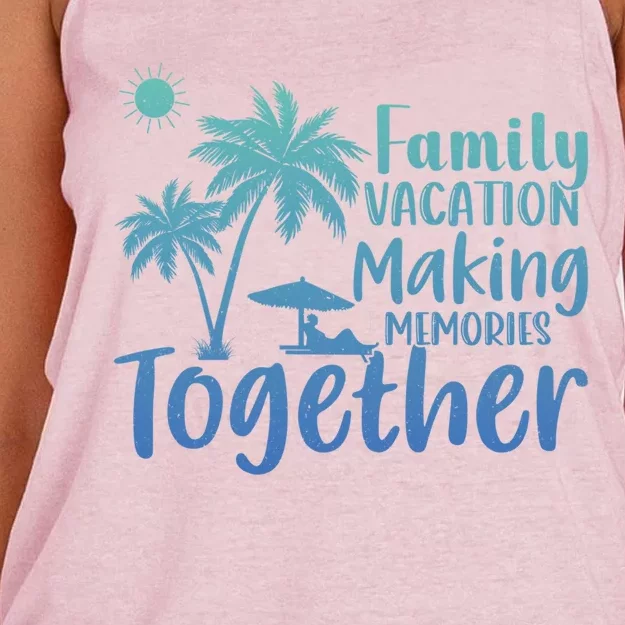 Vacation Family Vacation Mode Making Memories Together Funny Gift Women's Knotted Racerback Tank