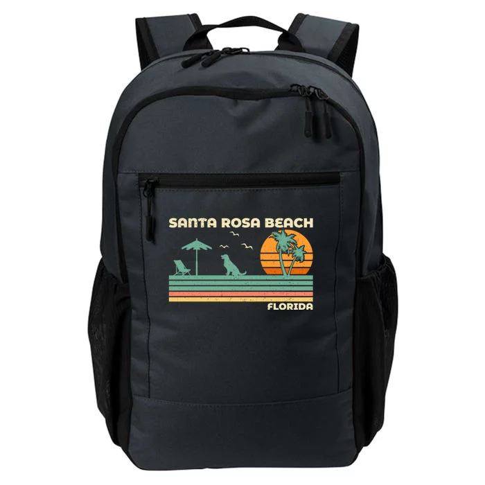 Vintage Family Vacation Florida Santa Rosa Beach Gift Daily Commute Backpack