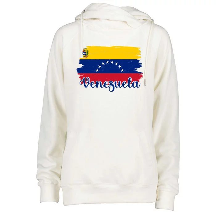 Venezuela Flag Womens Funnel Neck Pullover Hood