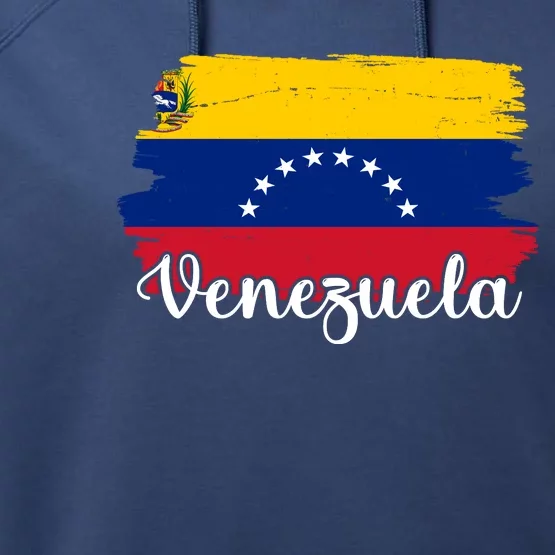 Venezuela Flag Performance Fleece Hoodie