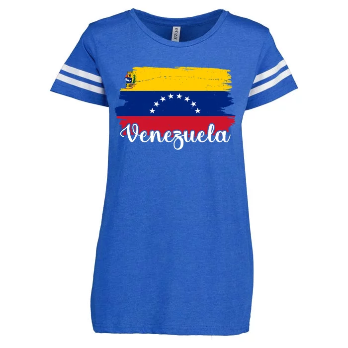 Venezuela Flag Enza Ladies Jersey Football T-Shirt