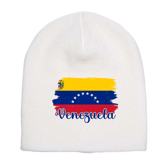 Venezuela Flag Short Acrylic Beanie