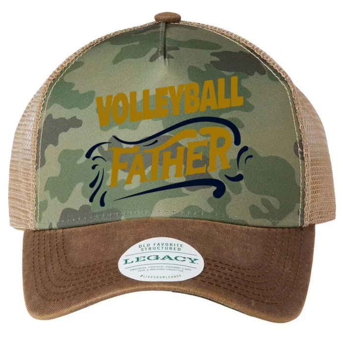 Volleyball Father Volleyball Player Gift Legacy Tie Dye Trucker Hat