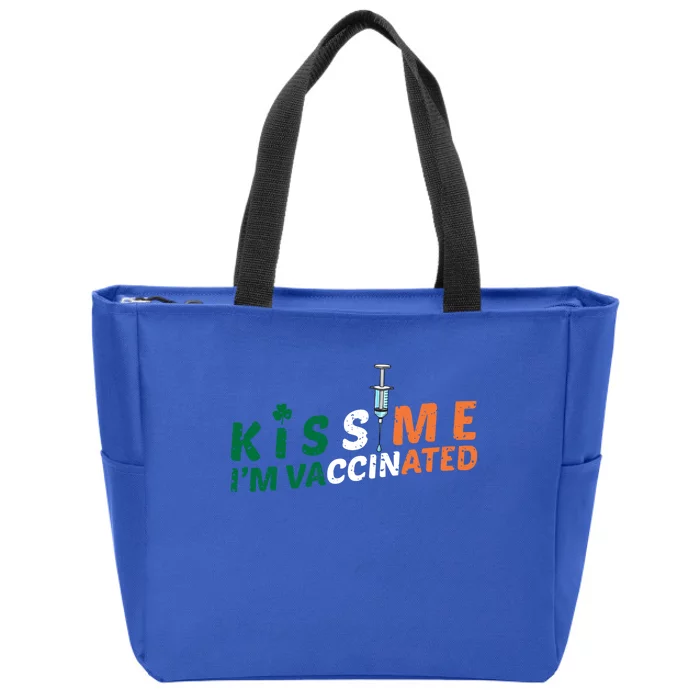 Vaccinated Fun Vaccination Irish Gift I Pro Shot Vaccines Gift Zip Tote Bag