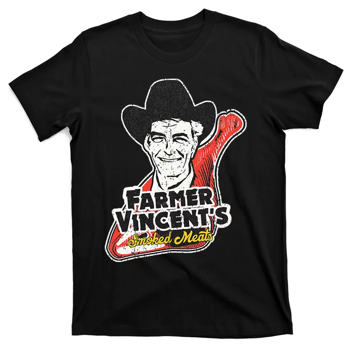 Vintage Farmer VincentS Smoked Meat Motel Hell Fan Art T-Shirt