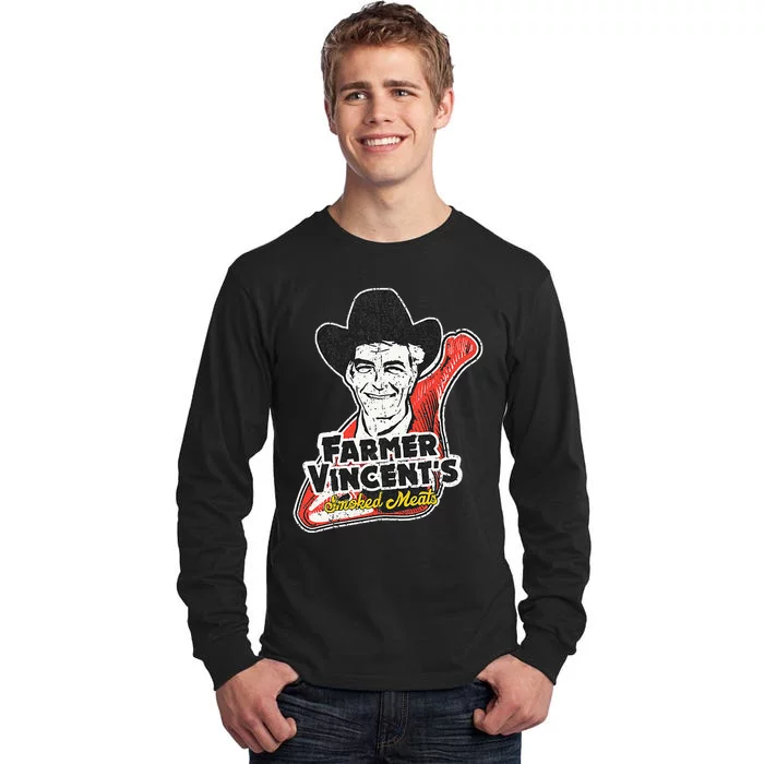 Vintage Farmer VincentS Smoked Meat Motel Hell Fan Art Tall Long Sleeve T-Shirt