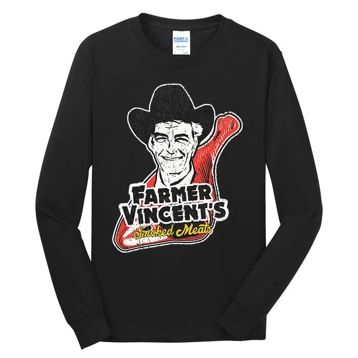 Vintage Farmer VincentS Smoked Meat Motel Hell Fan Art Tall Long Sleeve T-Shirt