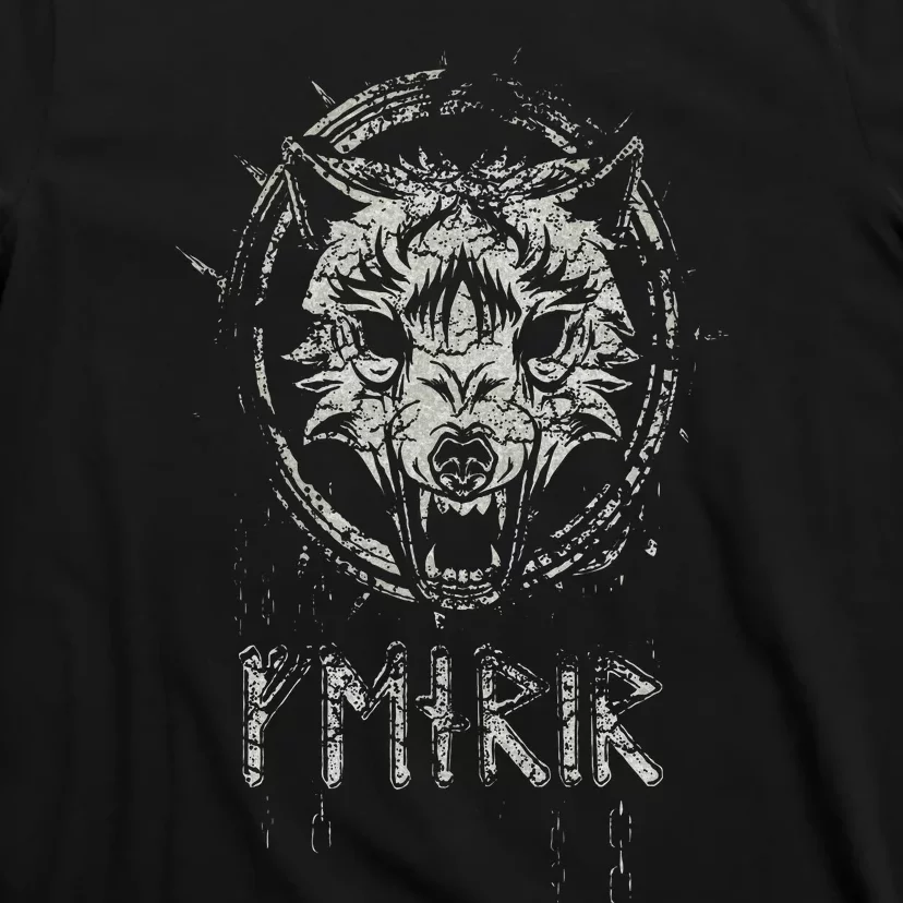 Viking Fenrir Wolf Chains Fights Odin In Ragnarok T-Shirt